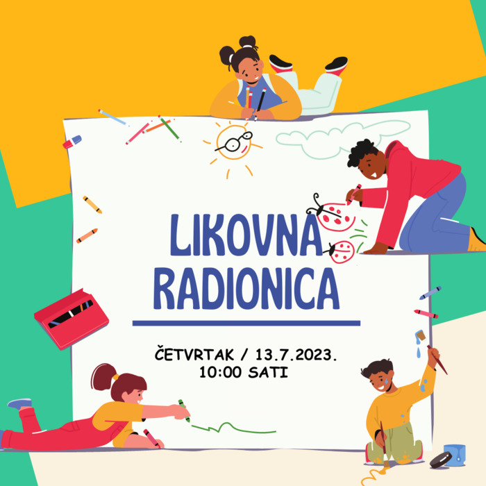 Likovna radionicu na Dječjem odjelu