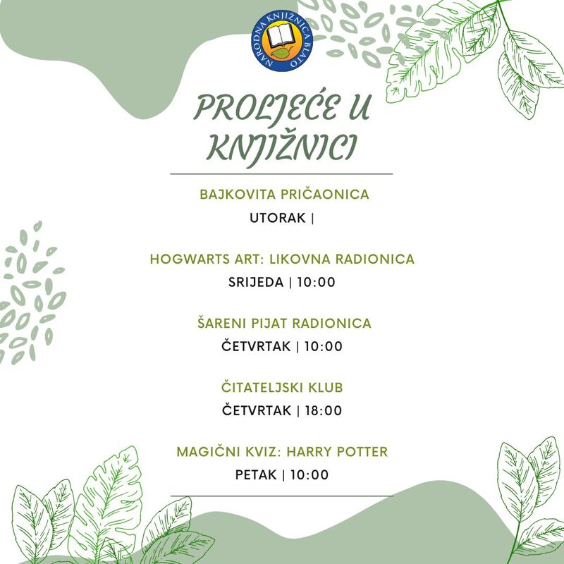 Program Proljeća u Knjižnici